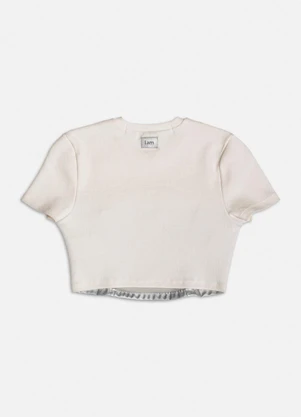 Authoria - Top Fake Leather Metalizado Prata - AUTHORIA
