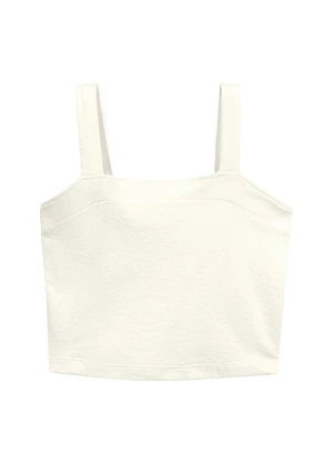 Marialícia - Top Feminino Alcas Bege - MARIALÍCIA