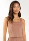 Marialícia - Top Feminino Alcas Marrom - variação: Marrom