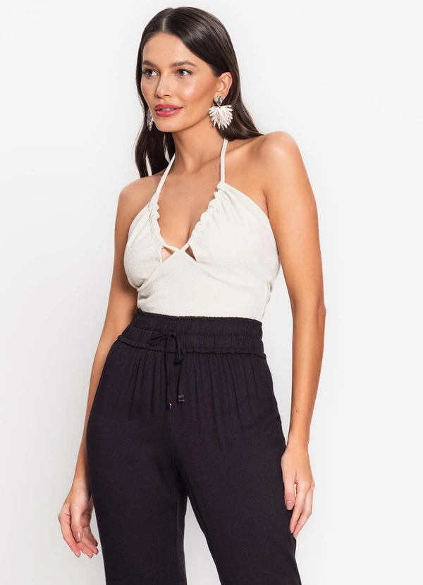 Endless - Top Feminino de Alça Bege 3