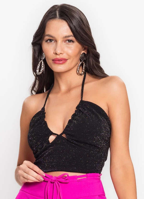 Endless - Top Feminino de Alça Preto
