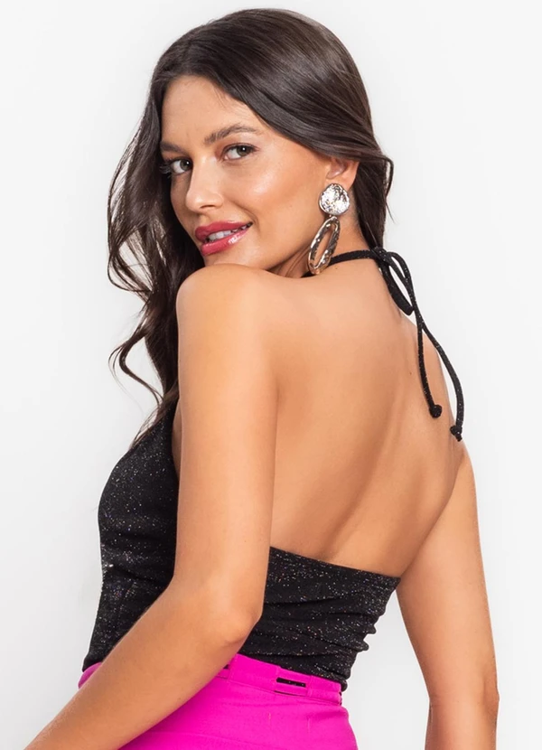 Endless - Top Feminino de Alça Preto 2