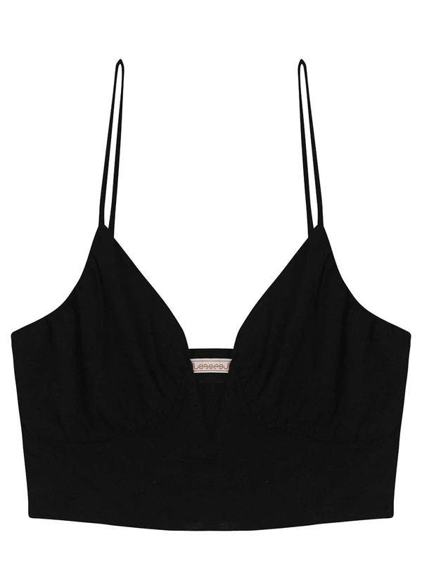 Endless - Top Feminino Viscose Slub Preto 4
