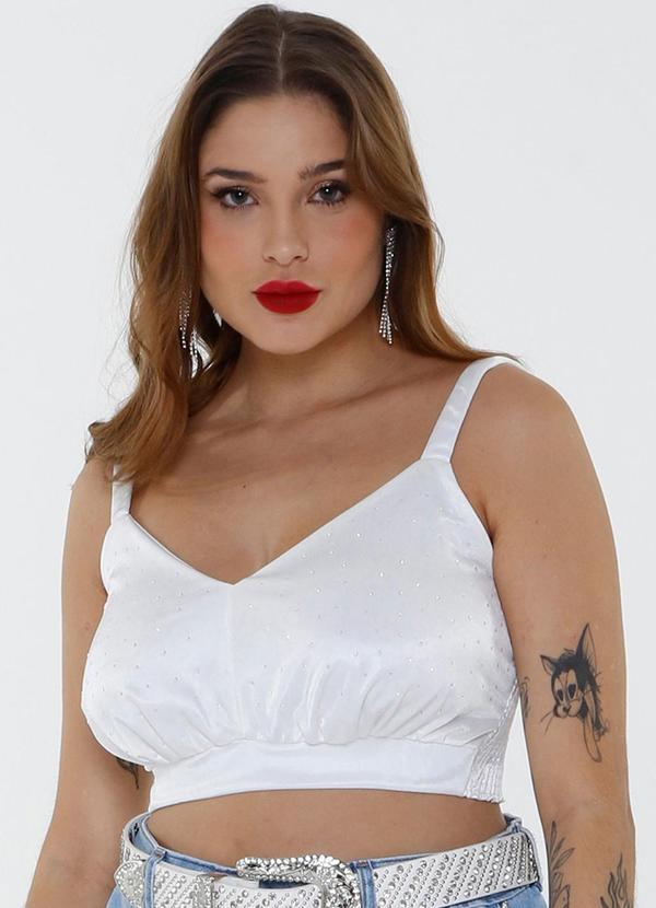 Gatabakana - Top Glam Mais Gata Branco