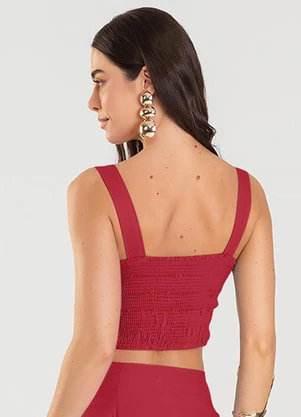 Dianna - Top Liso Feminino Vermelho - DIANNA
