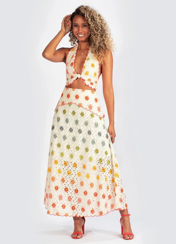 Farm - Top Margaridinhas Rainbow Estampado 3