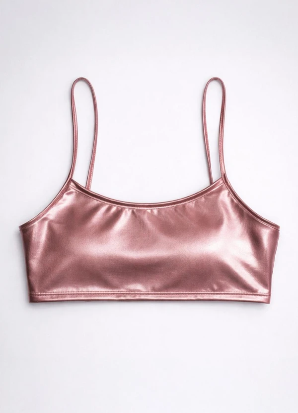Yends Fashion - Top Metálico Cirré Carnaval Rosa 4