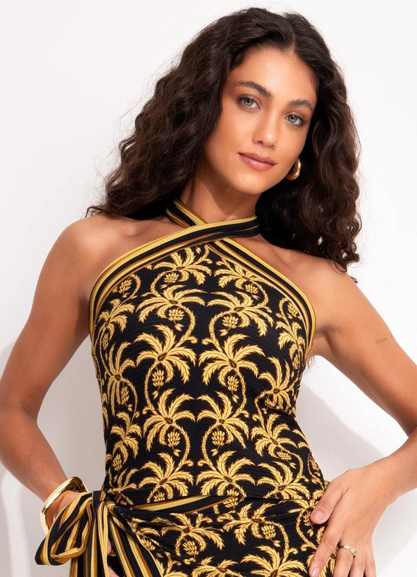 Farm - Blusa Cropped Preto