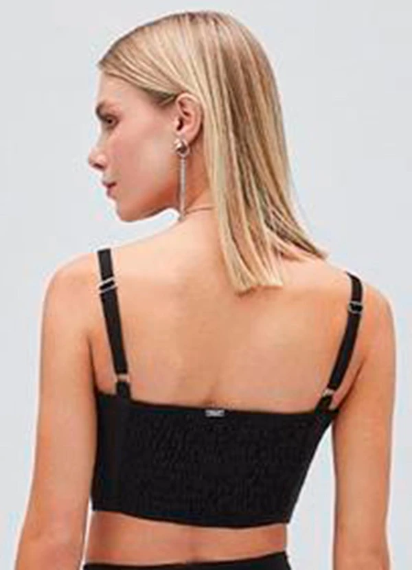 Authoria - Top Preto de Alfaiataria Preto 2