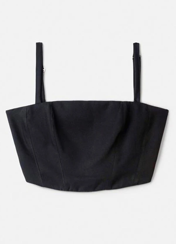 Authoria - Top Preto de Alfaiataria Preto 6