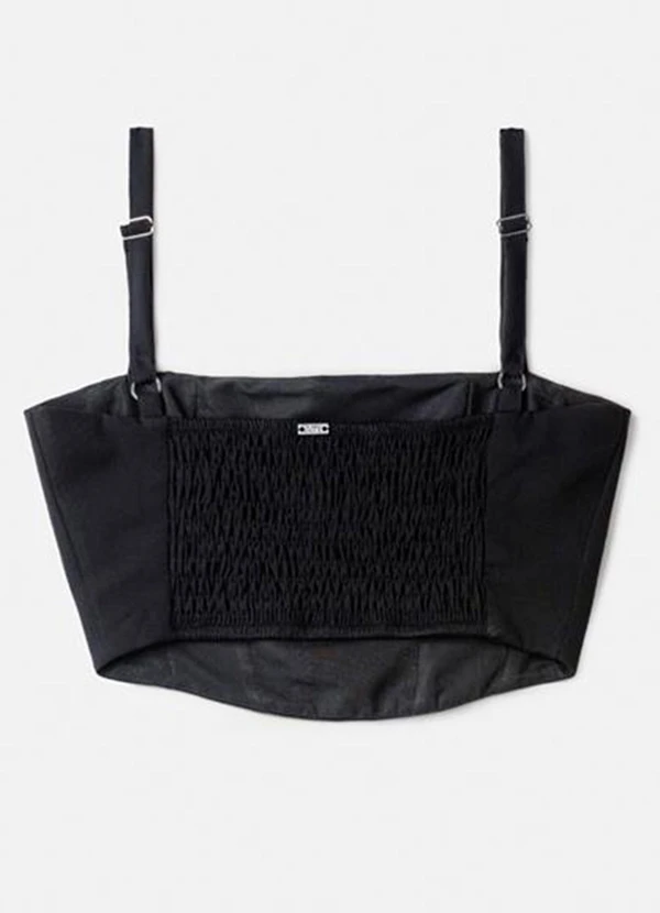 Authoria - Top Preto de Alfaiataria Preto 7