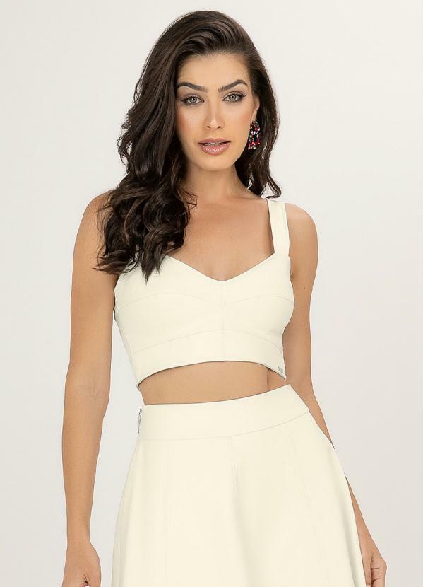 Angel - Top Pu Branco
