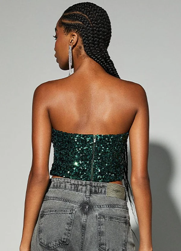 Authoria - Top Reto Verde de Paetê Verde 2