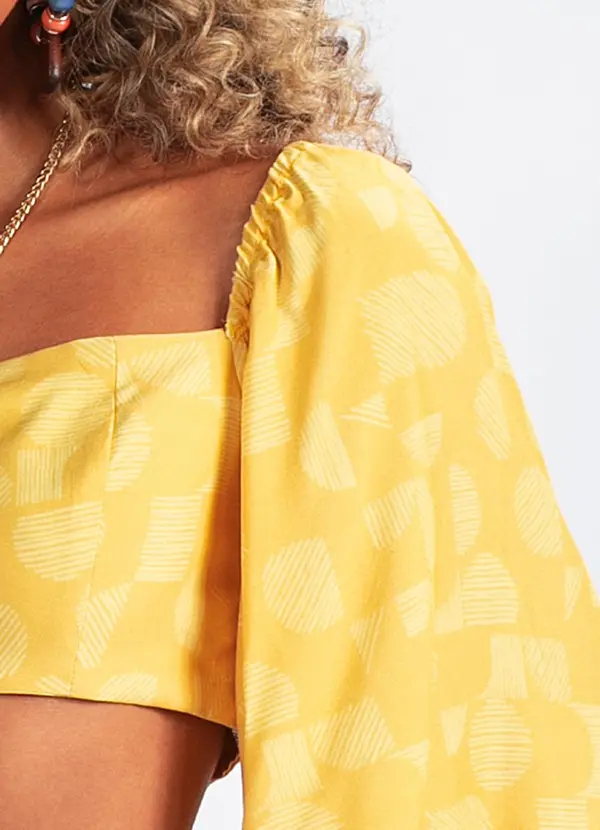 Animale Jeans - Top Tecido Plano Amarelo 6