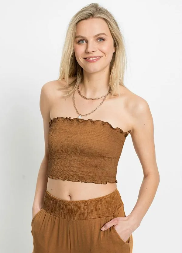 Queima Estoque - Top Tomara que Cai Ferrugem