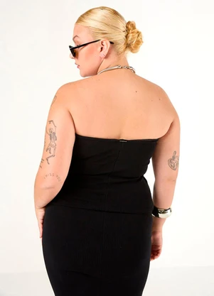 Elegance - Top Tomara que Caia Preto - ELEGANCE