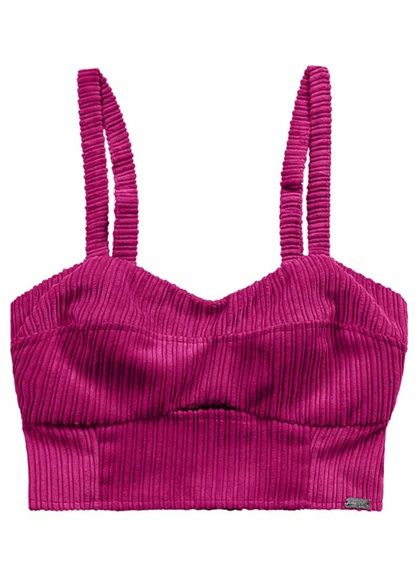 Angel - Top Veludo Cotele Rosa 4