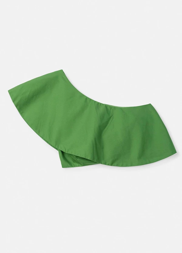 Authoria - Top Verde de um Ombro Só com Babado Verde 4