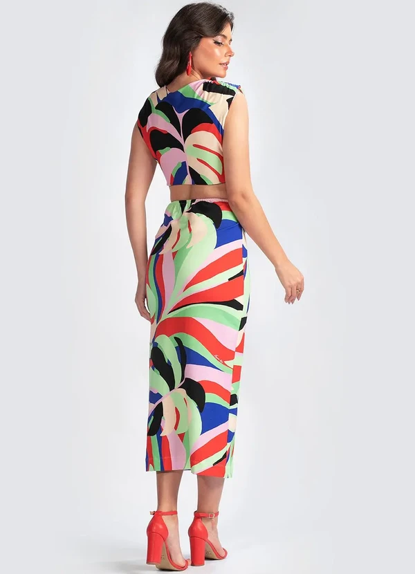 Farm - Top Viscose Folhagem Fresca Verde 4