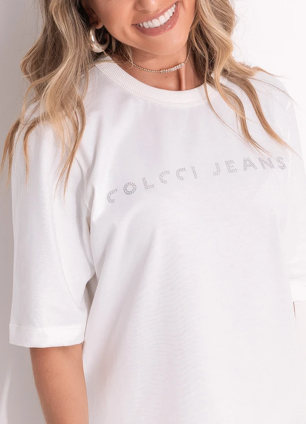 Colcci Jeans - Vestido Colcci Jeans Branco 8