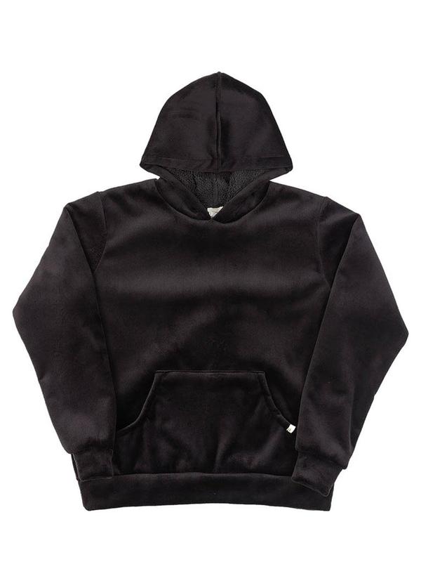 Soft Bonni - Blusão Adulto em Cotelê Dublado Preto 5