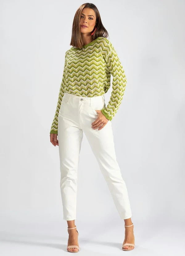 Hering - Blusão de Tricot Chevron Verde 3