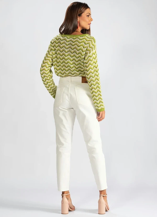 Hering - Blusão de Tricot Chevron Verde 4