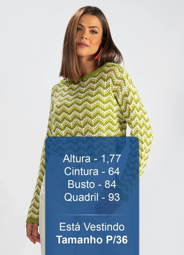 Hering - Blusão de Tricot Chevron Verde 5