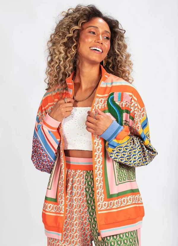 Farm - Bomber Poliflex Mania de Caju Mix Laranja