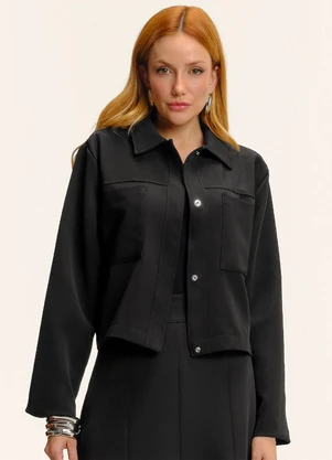 Endless - Camisa Jaqueta Alfaiataria Preto - ENDLESS