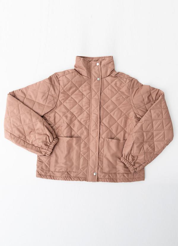 Quintess - Casaco Bege com Botões de Pressão 5