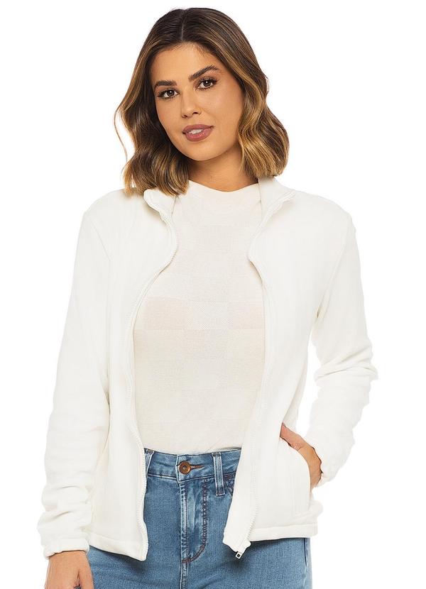 Rafree - Casaco Fem Fleece Oeshua Branco