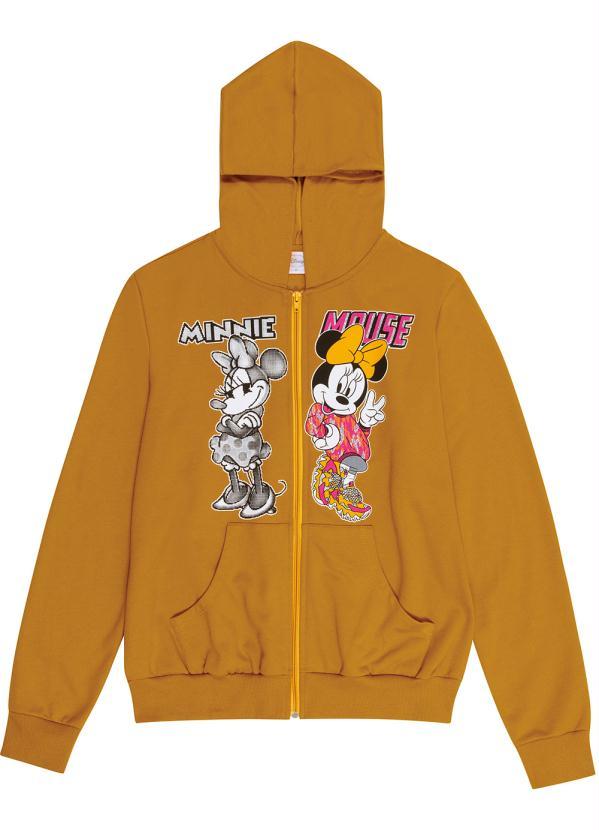 Disney - Casaco Feminino Estampado com Glitter Laranja 2