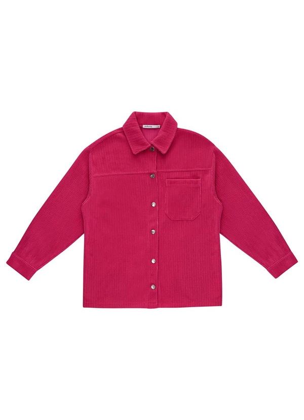 Endless - Casaco Feminino Veludo Cotelê Vermelho