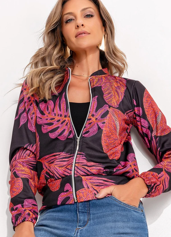 Quintess - Casaco Folhagem Bordada em Malha 8