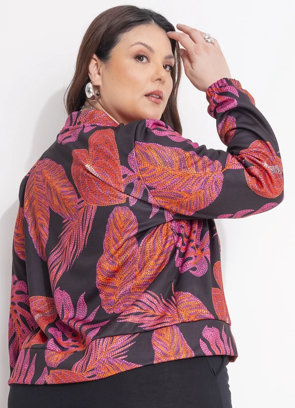 Quintess - Casaco Folhagem Bordada em Malha 5