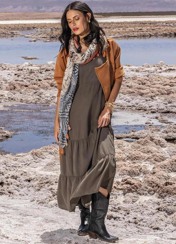 Quintess - Casaco Marrom em Malha Suede 6