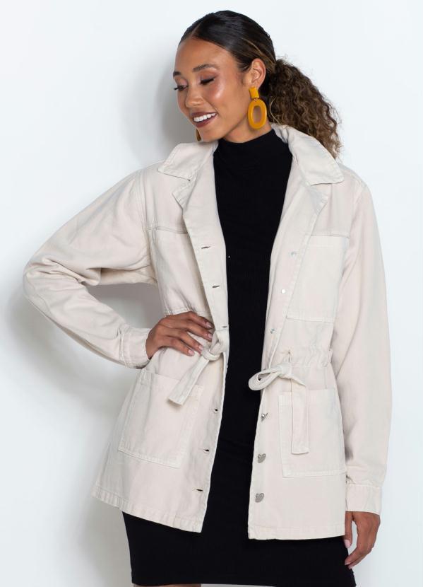 Dzarm - Casaco Parka Sarja Off White