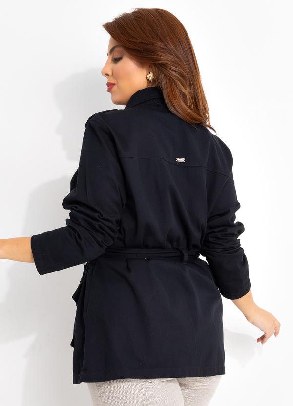 Quintess - Casaco Preto em Sarja 6