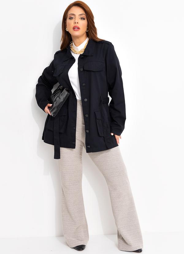 Quintess - Casaco Preto em Sarja 3