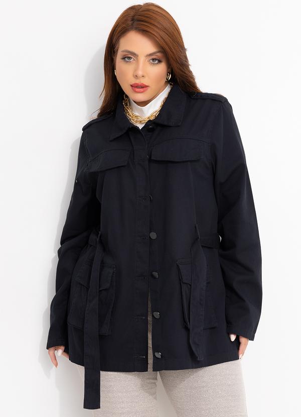 Quintess - Casaco Preto em Sarja 2