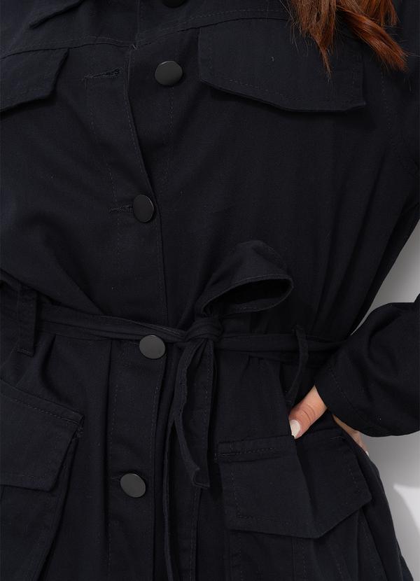 Quintess - Casaco Preto em Sarja 16