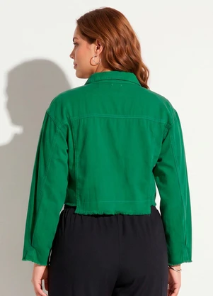 Quintess - Casaco Verde em Jeans - QUINTESS