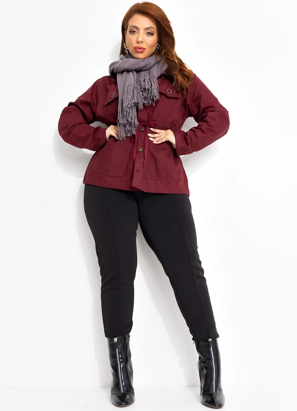 Quintess - Casaco Vinho em Sarja 2