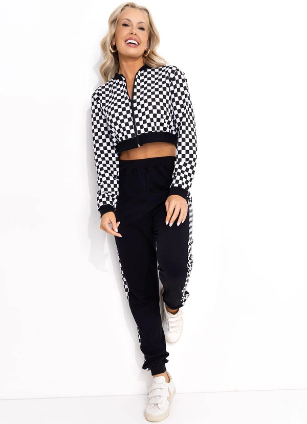 Bimini - Casaco Xadrez em Moletinho 3