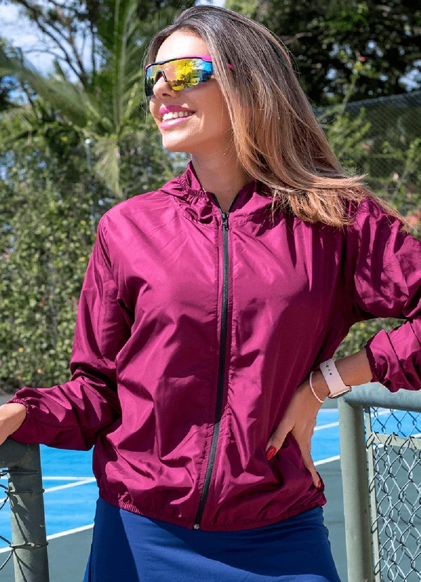 Hiatto Confecção - Corta Vento Feminina Impermeável Bordo 1