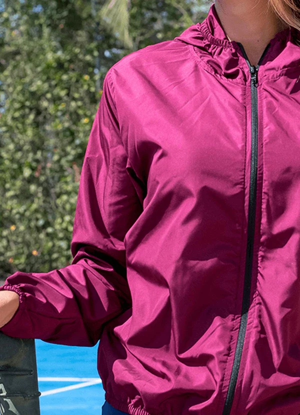 Hiatto Confecção - Corta Vento Feminina Impermeável Bordo 2