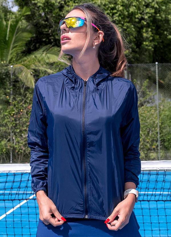 Hiatto Confecção - Corta Vento Feminina Impermeável Marinho
