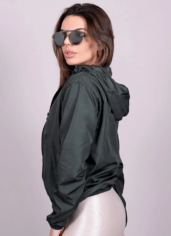 Hiatto Confecção - Corta Vento Feminina Impermeável Preto 2