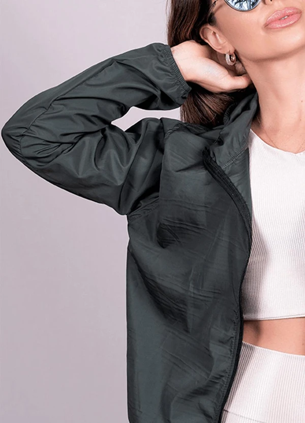 Hiatto Confecção - Corta Vento Feminina Impermeável Preto 5